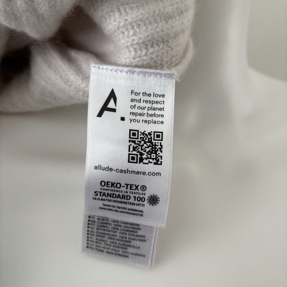 ALLUDE 100% Cashmere Sweater Crop Sz Medium Women's❤️ - Picture 7 of 9